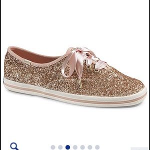 Worn once pink glitter keds size 6.5